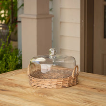 Load image into Gallery viewer, Large Cloche Covered Basket
