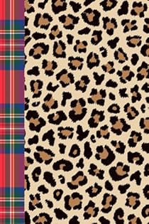 Red Tartan and Leopard print journal