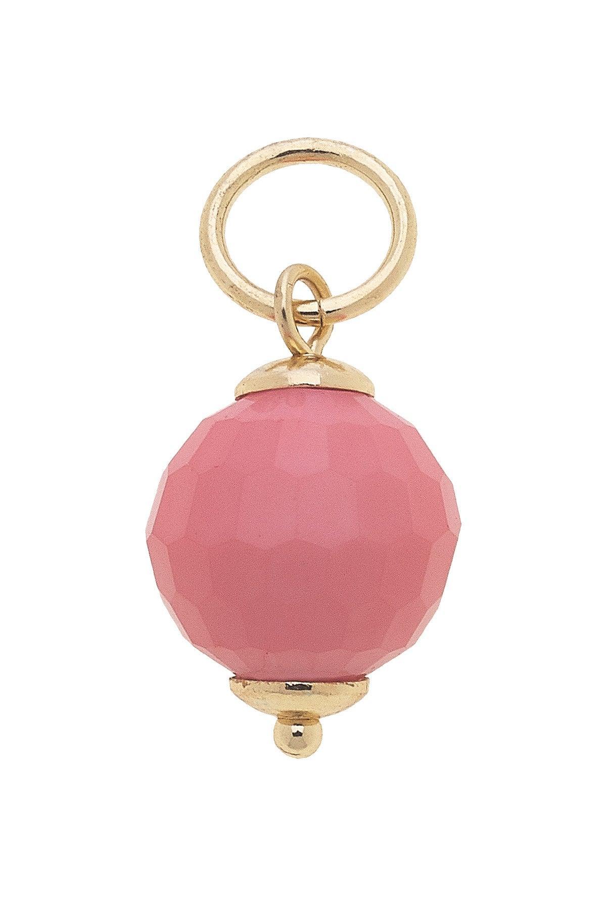 Resin Bead Charm in Pink