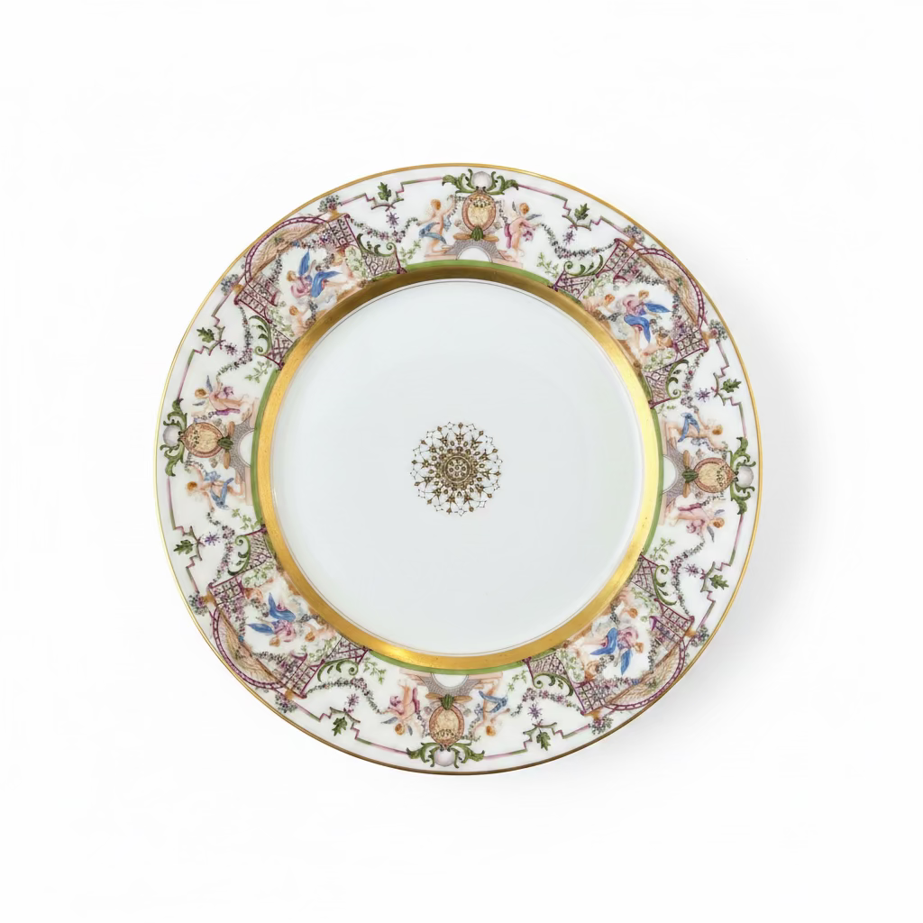Antique Porcelain Cabinet Plate