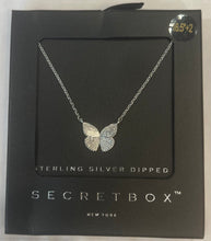 Load image into Gallery viewer, Butterfly Pendant Necklace Sterling Silver Dipped
