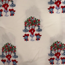 Load image into Gallery viewer, Powder Blue + Red Pajama Short Set
