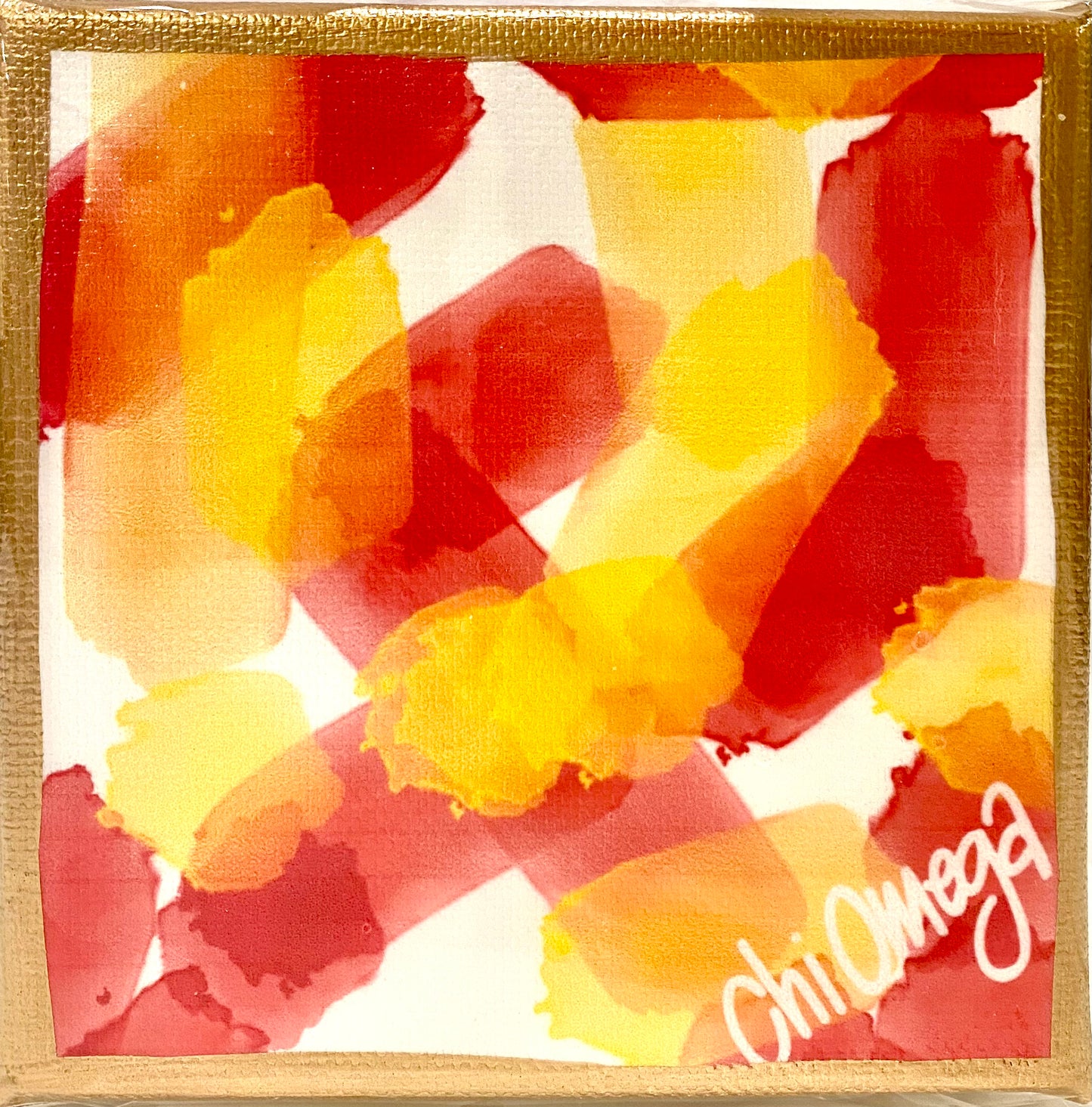 Sorority Watercolor Canvas 4x4