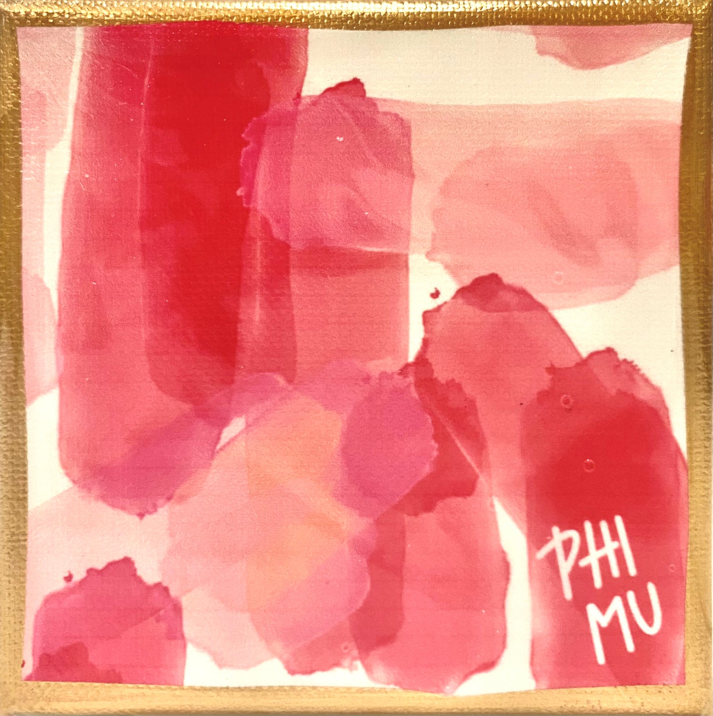 Sorority Watercolor Canvas 4x4