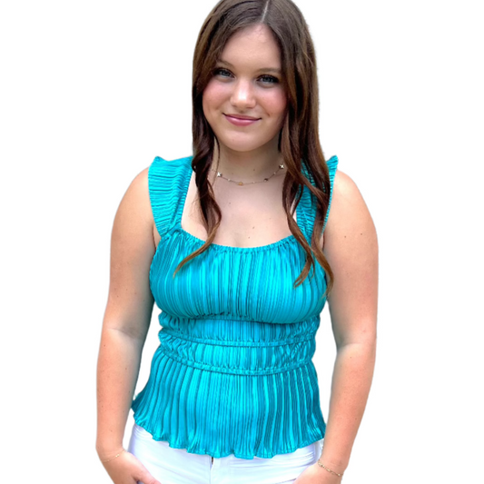 Teal Isla Top