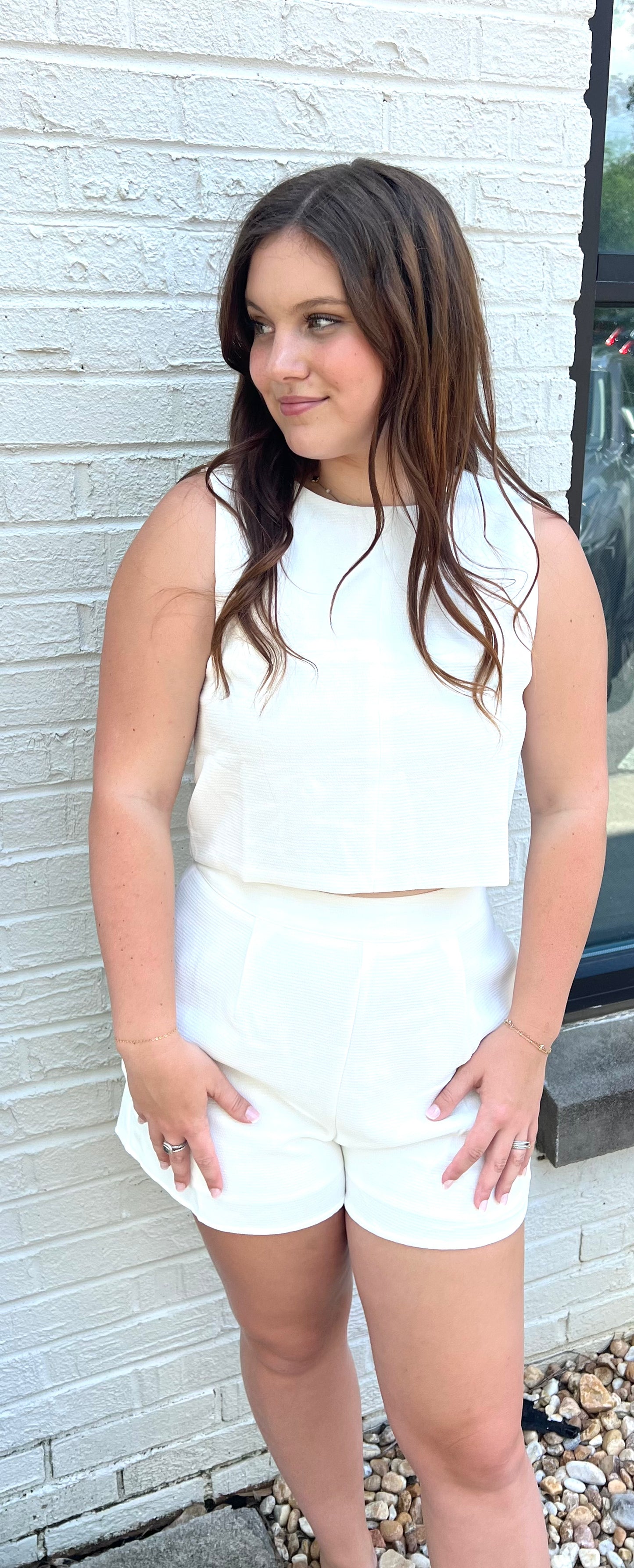 White Harlow Top
