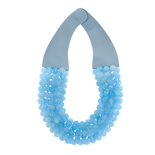 Light Blue Beaded Necklace