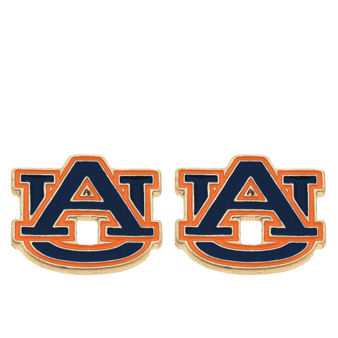 Auburn Tigers Enamel Stud Earrings