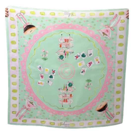 Rebecca Illustrated Girly Bar Cart Mahjong Mat
