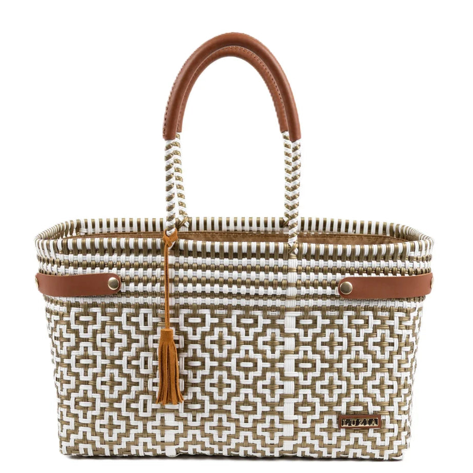 OPEN BASKET JUMBO CROSS DIAMOND WHITE GOLD