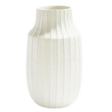 Load image into Gallery viewer, Tozai Lg Ribbed Linen Textured Vase
