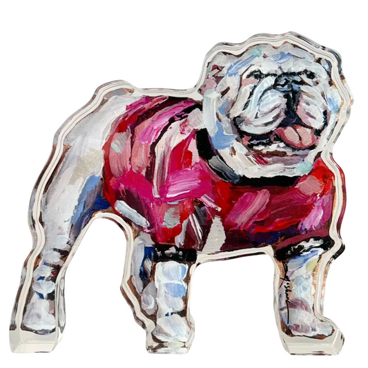 Acrylic Shelfie: Gameday Bulldog Large
