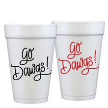Load image into Gallery viewer, Go Dawgs! Styrofoam Game Day Cups
