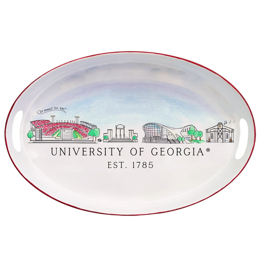 Georgia Skyline Oval Tray