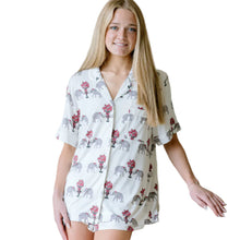 Load image into Gallery viewer, Crimson Pajama Short Set
