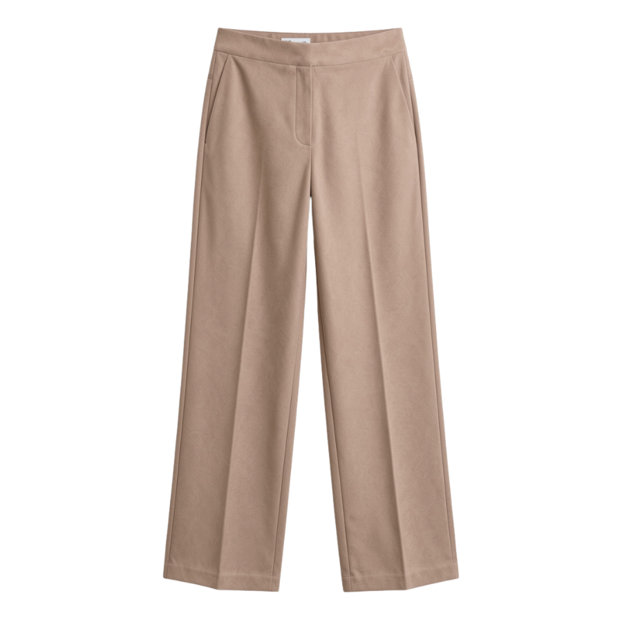 Taupe Clean Stretch Straight Pant