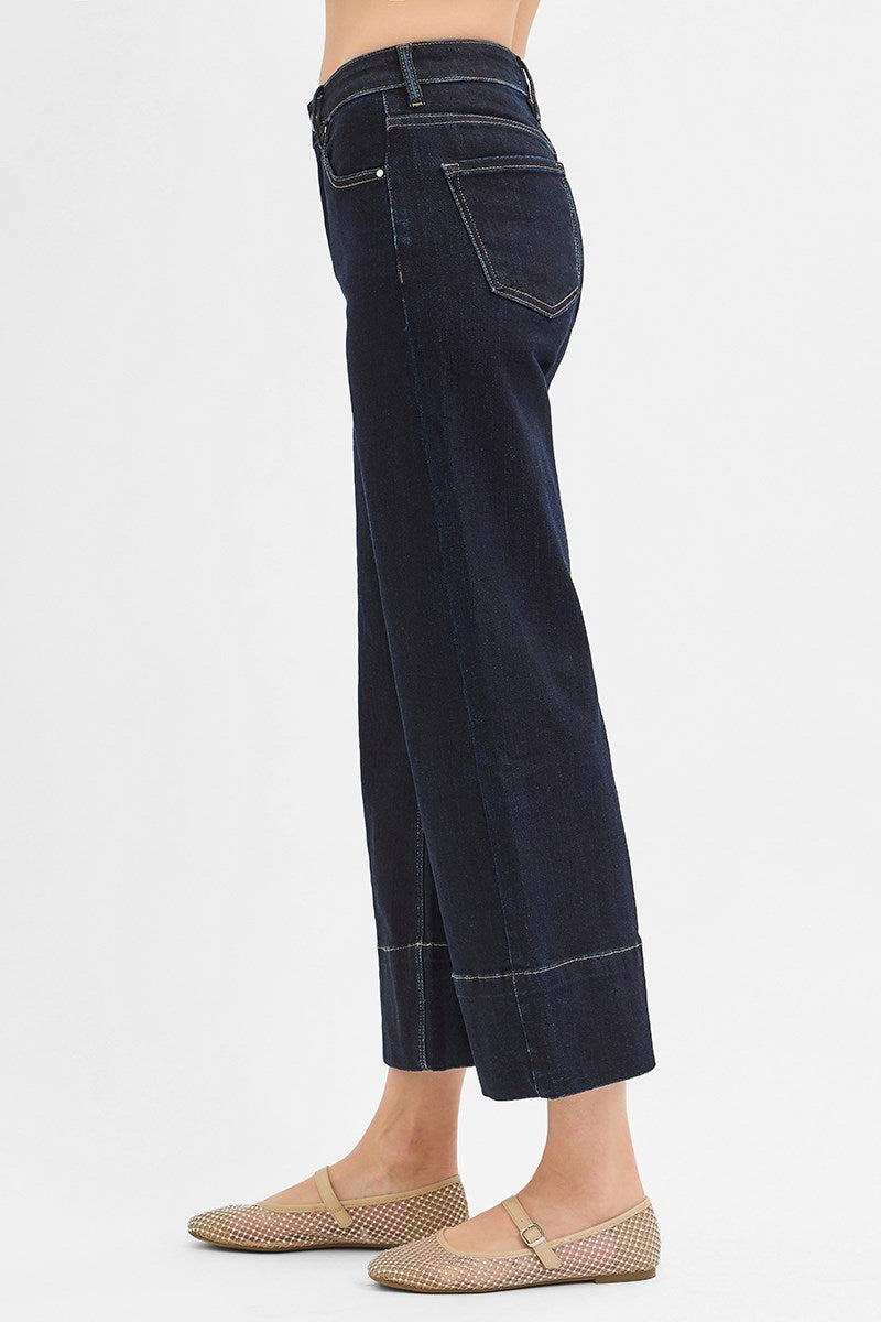 Risen High Rise, Crop, Tummy Control Jeans