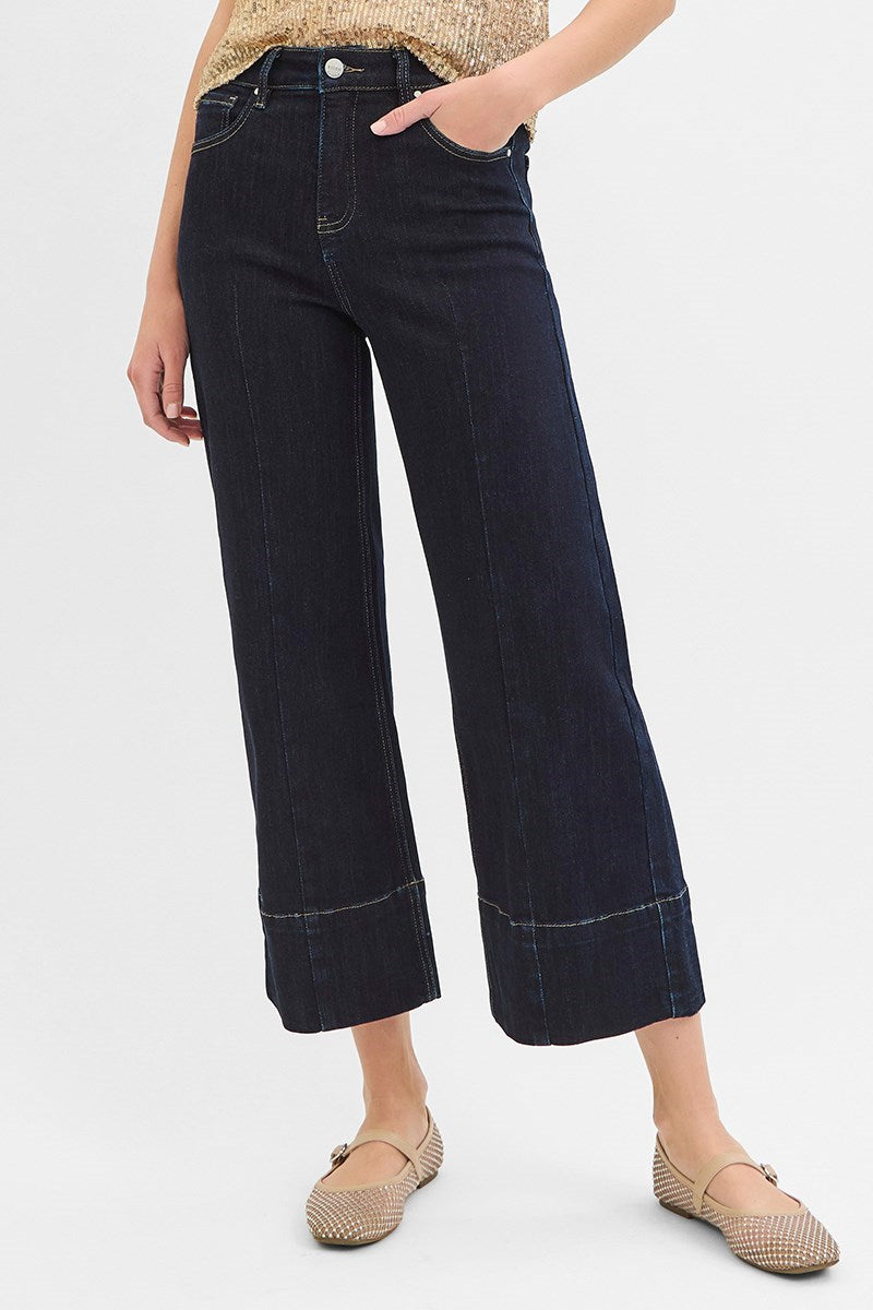 Risen High Rise, Crop, Tummy Control Jeans