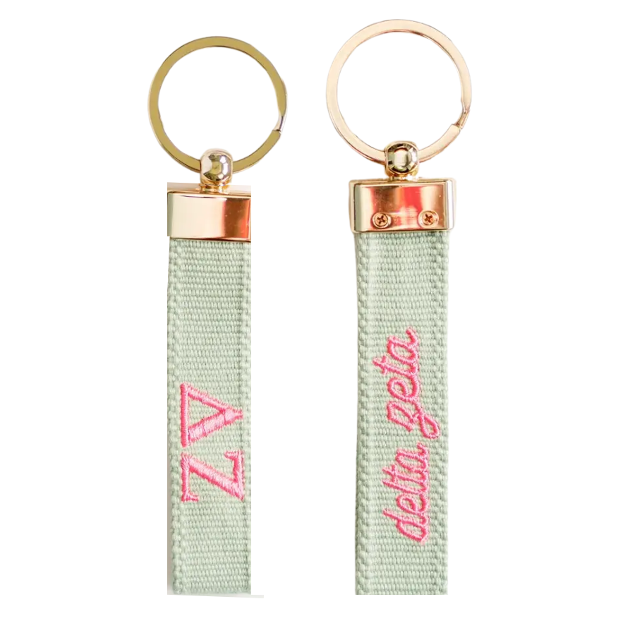 Sorority Embroidered Keychain