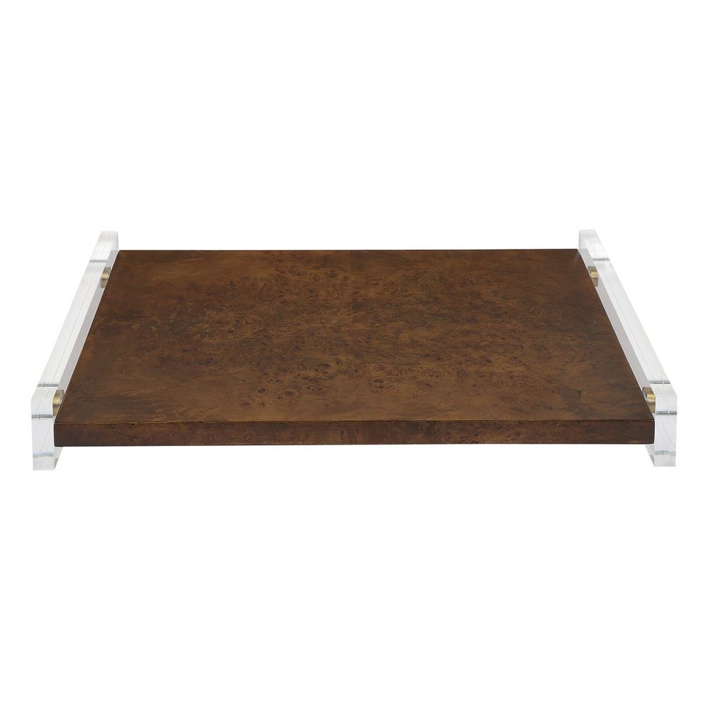 Apparition Burl Wood + Acrylic Tray