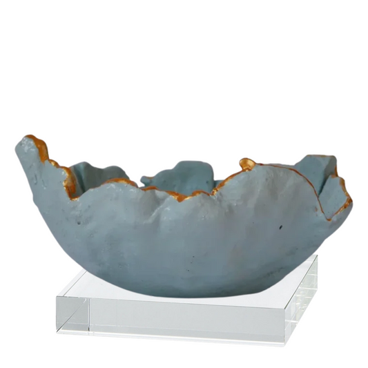 The French Blue | Ruffle Cement Bowls