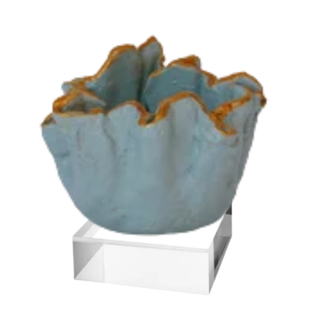 The French Blue | Ruffle Cement Bowls