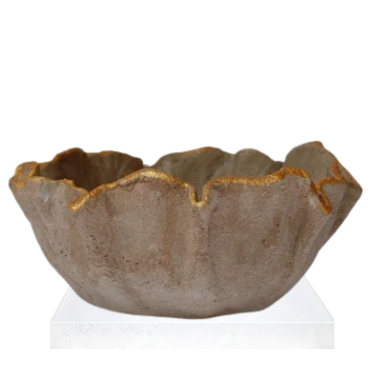 The Susie | Ruffle Cement Bowls
