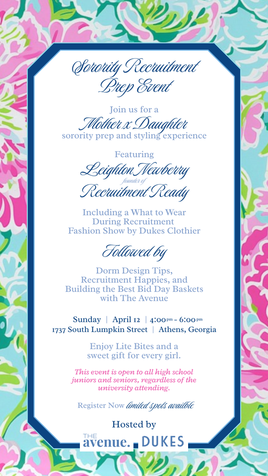 Sorority Recruitment Prep Event