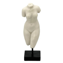 Load image into Gallery viewer, Greek Roman Torso Bust tabletop sculpture 15"
