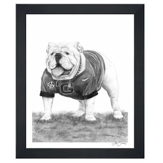 Framed Bulldog Print