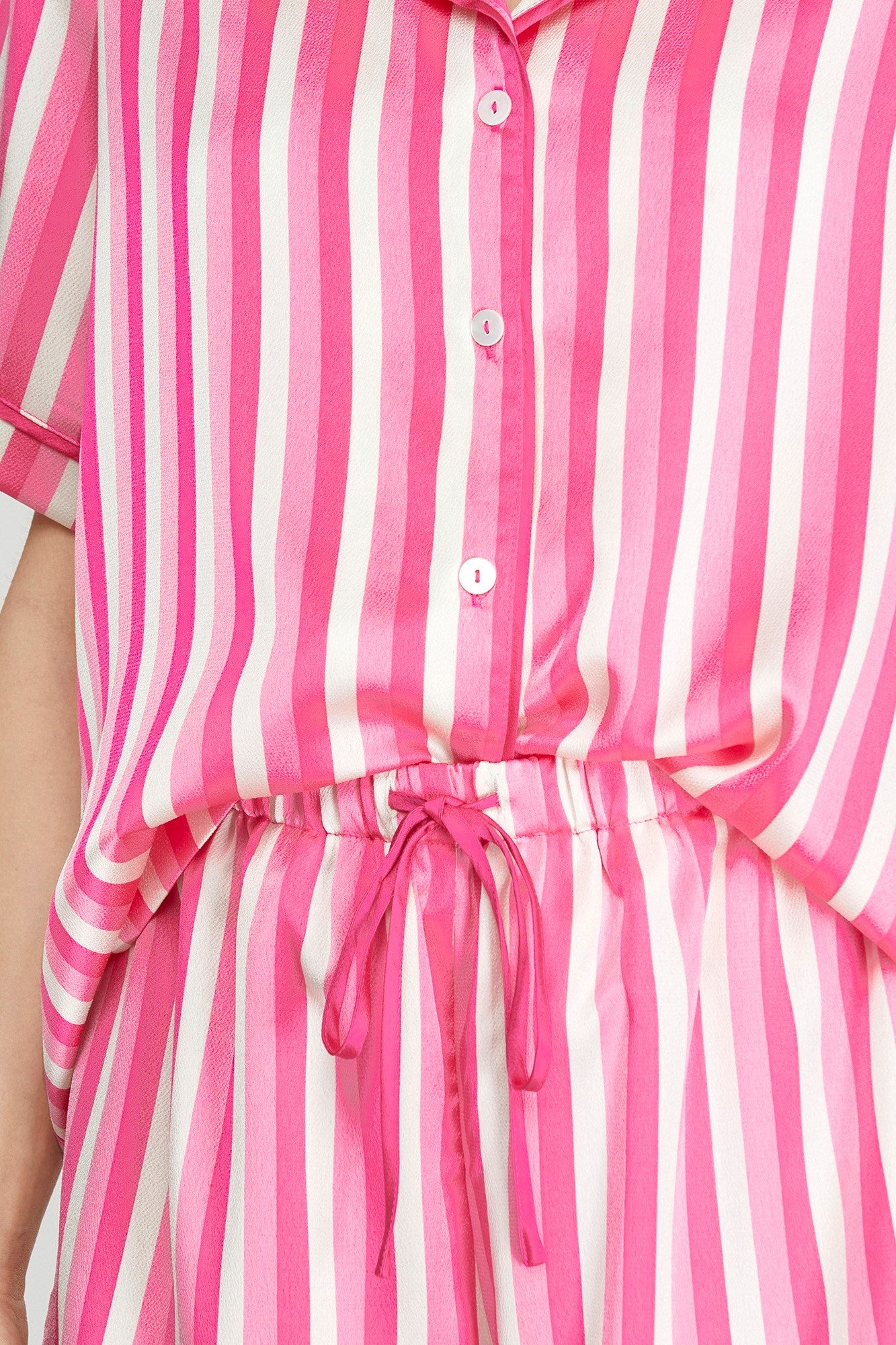 Pink Striped PJ Set