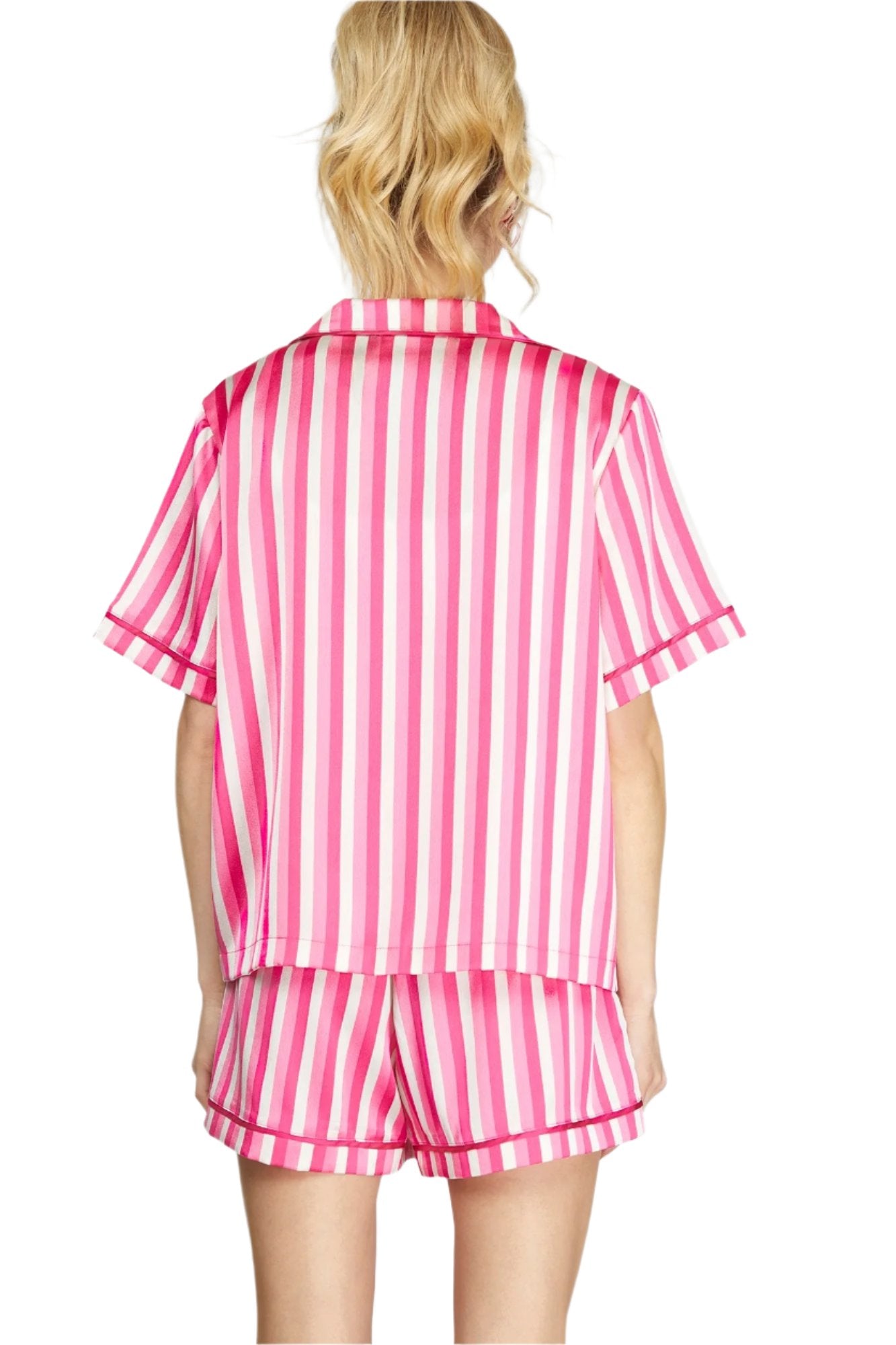 Pink Striped PJ Set