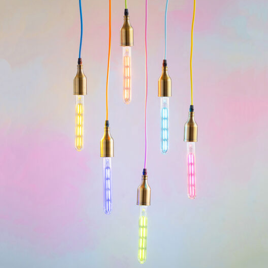 Glitterville Color Filament Tube Bulbs