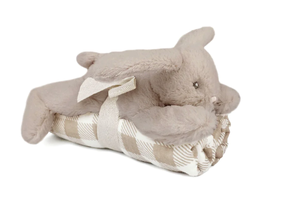 Blankie & Bunny Taupe Gift Set