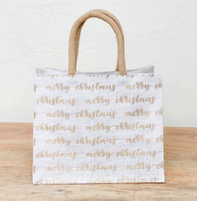 Load image into Gallery viewer, Merry Christmas Script Gift Tote
