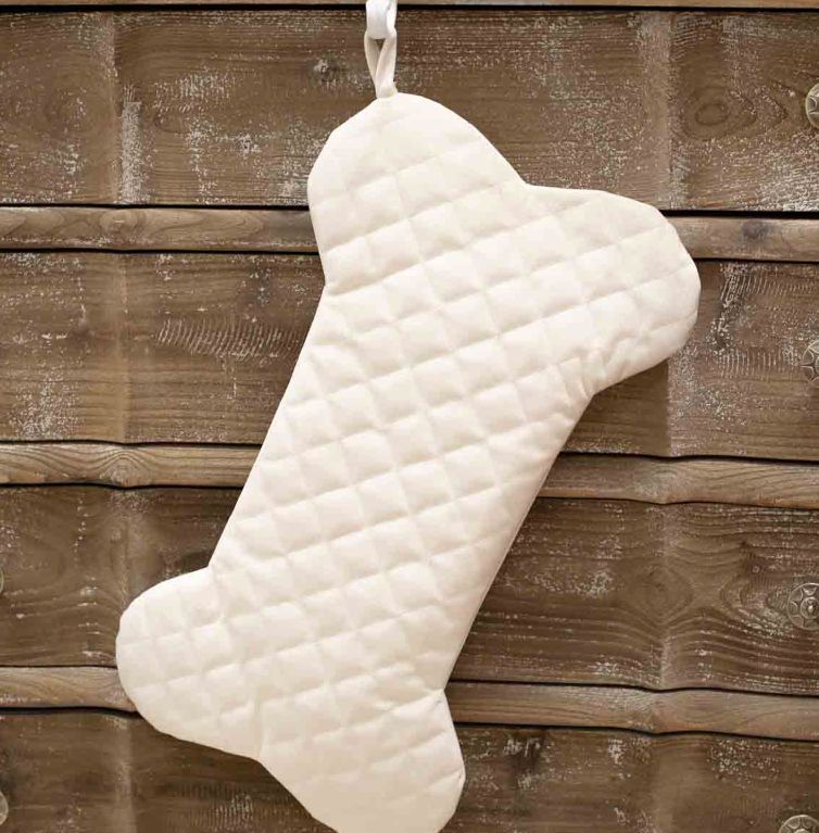Quilted Dog Bone Stocking