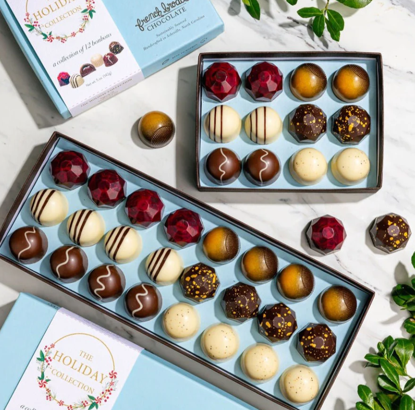 French Broad Chocolate Holiday Collection of BonBons