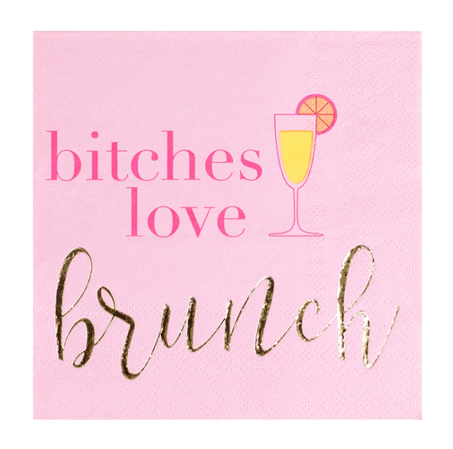 Bitches Love Brunch Cocktail Napkins