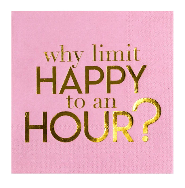 Why Limit Happy Hour Cocktail Napkins