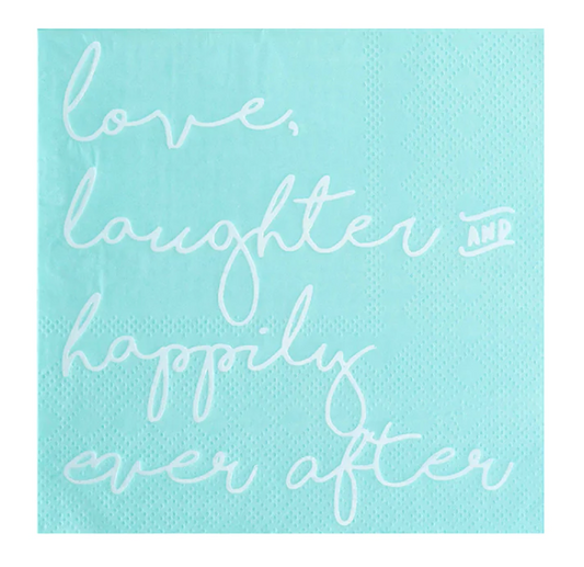 Love Laughter & Happily Ever After Cocktail Napkins