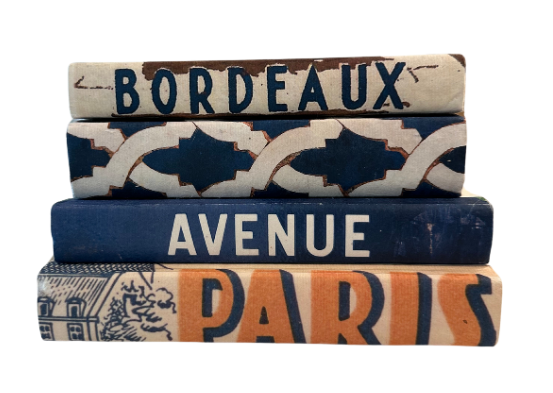 Decorative Books: Blue Location Themed