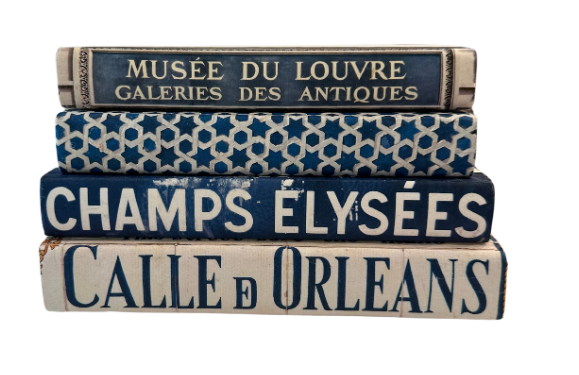Decorative Books: Blue Location Themed
