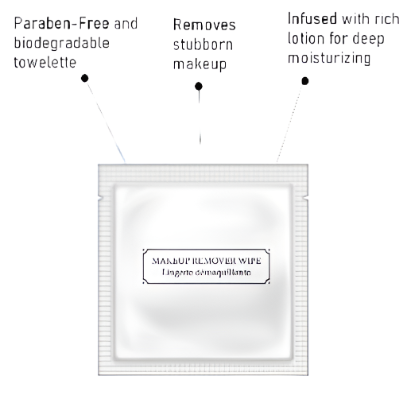 LA Fresh Paraben-Free Makeup Remover Wipes Individual Wrapped