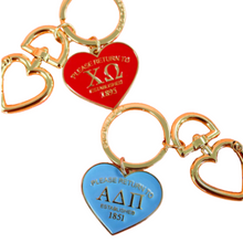 Load image into Gallery viewer, &#39;Return To&#39; Sorority Heart Key Ring
