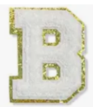 Letter Patches: White