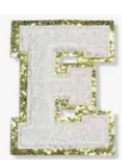 Letter Patches: White