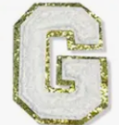 Letter Patches: White