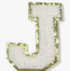 Letter Patches: White