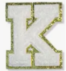 Letter Patches: White