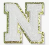 Letter Patches: White